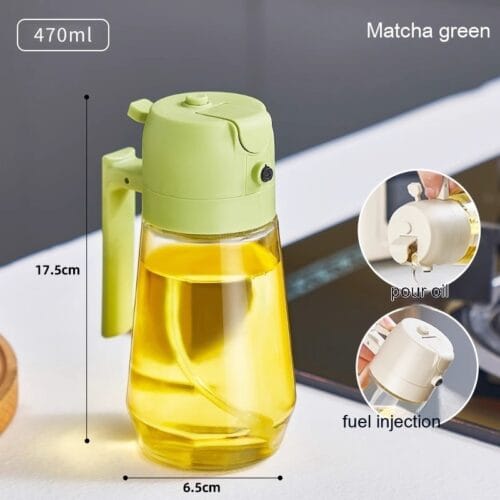 2 in 1 Glass Oil Sprayer & Dispenser - Image 3