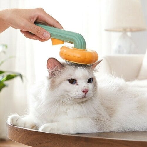 Pumpkin Pet CombPet Grooming Self Cleaning Slicker Brush for Dogs Cats Puppy Rabbit - Image 4