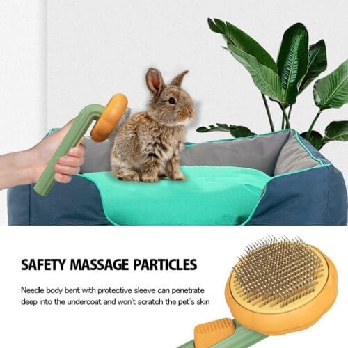 Pumpkin Pet CombPet Grooming Self Cleaning Slicker Brush for Dogs Cats Puppy Rabbit - Image 10