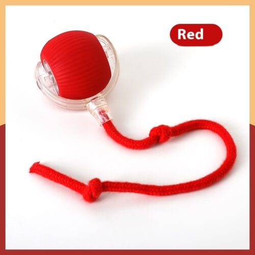 Interactive Cat Toys Ball for Indoor Cats Fast Rolling on Carpet, Chirping & Motion Activate Cat Toys (Red) - Image 8
