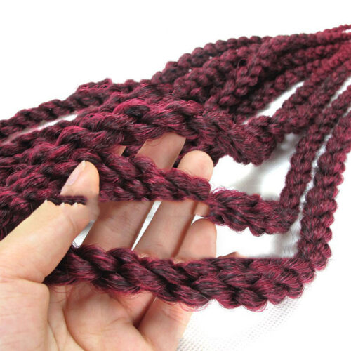 Crochet Braid Hair Synthetic Black Brown For Women - Image 5