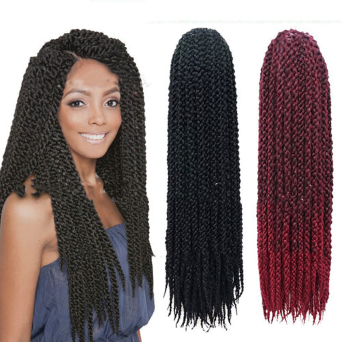Crochet Braid Hair Synthetic Black Brown For Women - Image 3