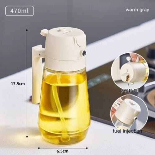 2 in 1 Glass Oil Sprayer & Dispenser - Image 2