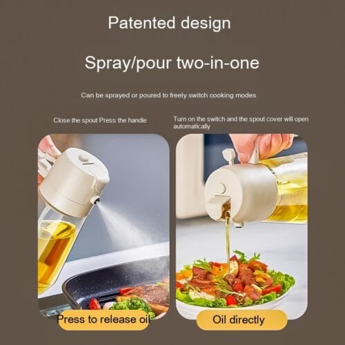 2 in 1 Glass Oil Sprayer & Dispenser - Image 5