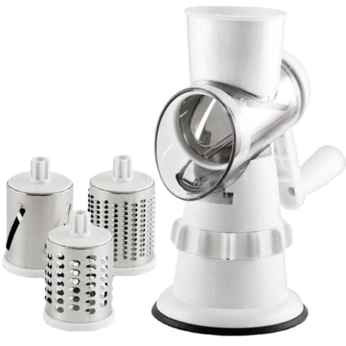 Vegetable Cutter Round Mandoline Slicer Potato Julienne Carrot Grater Cheese - Image 5