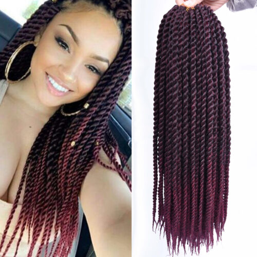 Crochet Braid Hair Synthetic Black Brown For Women