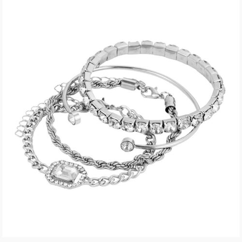 Fashion Jewelry 4 Pcs Crystal Bracelet - Image 2