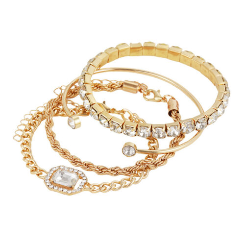 Fashion Jewelry 4 Pcs Crystal Bracelet - Image 4