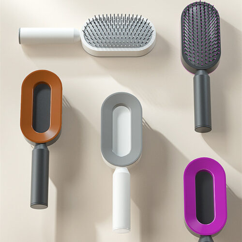 Self Cleaning Hair Brush For Women - Image 9