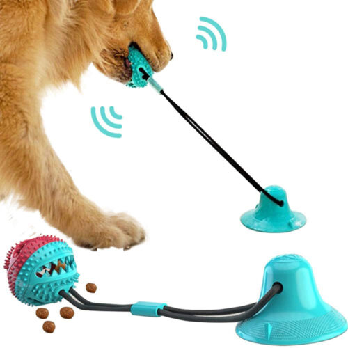 Dog Toys Silicon Suction  Interactive Ball Toy