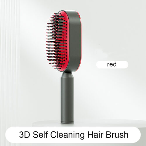 Self Cleaning Hair Brush For Women - Image 5