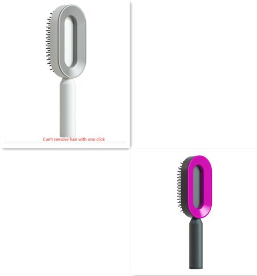 Self Cleaning Hair Brush For Women - Image 7